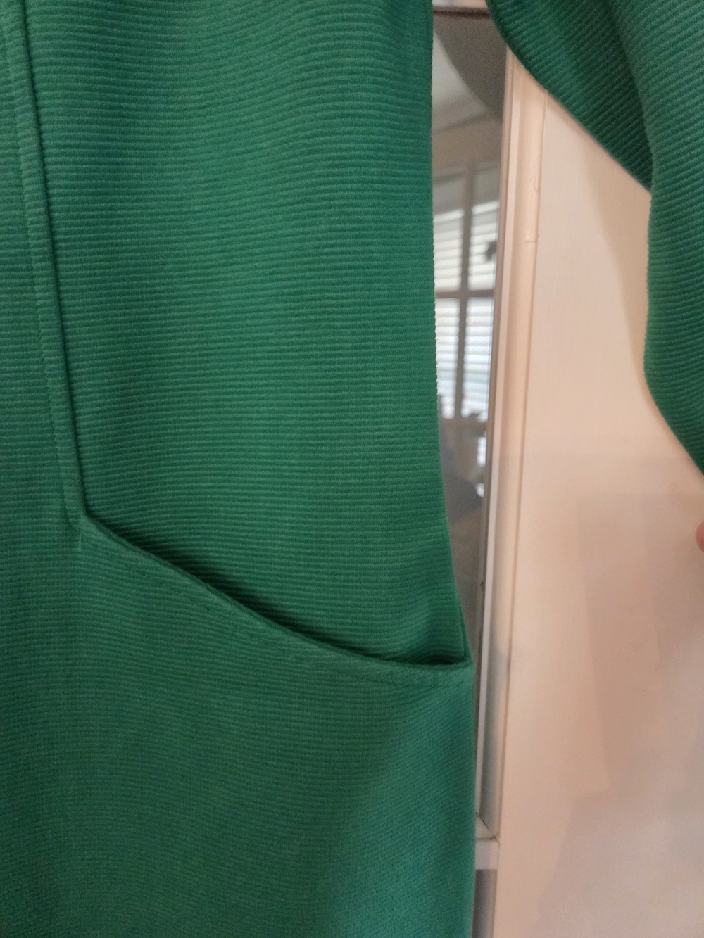 Boden Emerald Green Long-Sleeve Ponte Sheath Dress - Size 14L - Picture 8 of 9